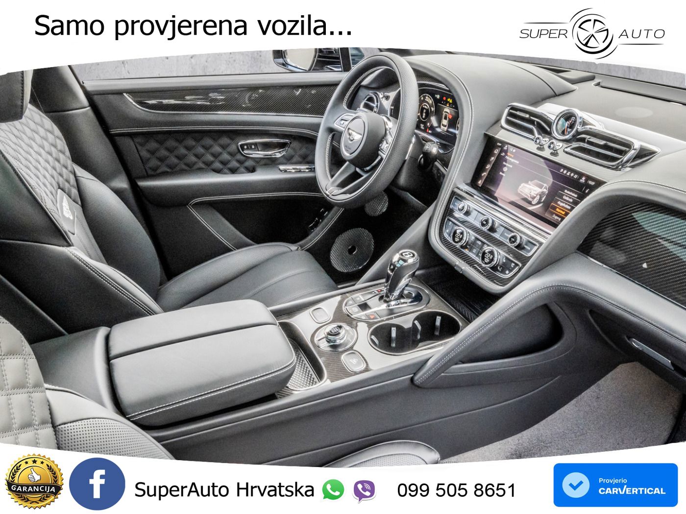 Bentley Bentayga EWB 4.0 V8 (550 KS) 4WD Automatic ZRAČNI+ACC+GR SJED+KAM+PANO