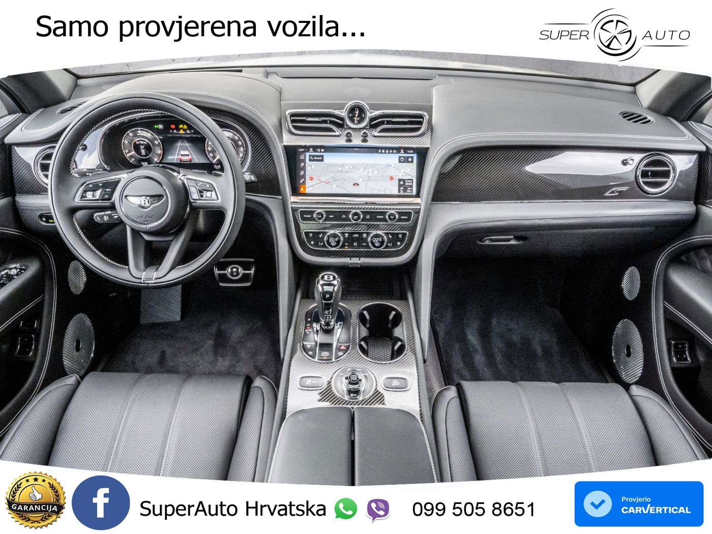 Bentley Bentayga EWB 4.0 V8 (550 KS) 4WD Automatic ZRAČNI+ACC+GR SJED+KAM+PANO