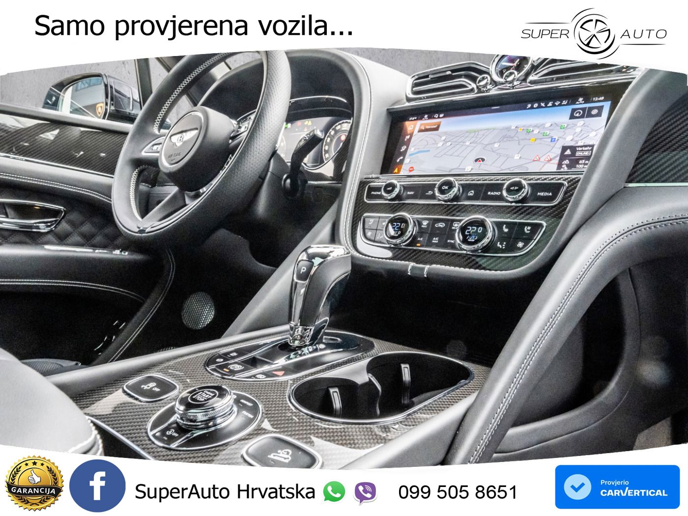 Bentley Bentayga EWB 4.0 V8 (550 KS) 4WD Automatic ZRAČNI+ACC+GR SJED+KAM+PANO