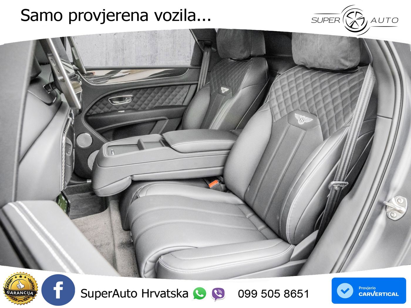 Bentley Bentayga EWB 4.0 V8 (550 KS) 4WD Automatic ZRAČNI+ACC+GR SJED+KAM+PANO