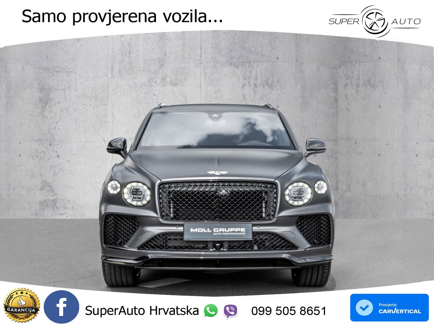 Bentley Bentayga EWB 4.0 V8 (550 KS) 4WD Automatic ZRAČNI+ACC+GR SJED+KAM+PANO