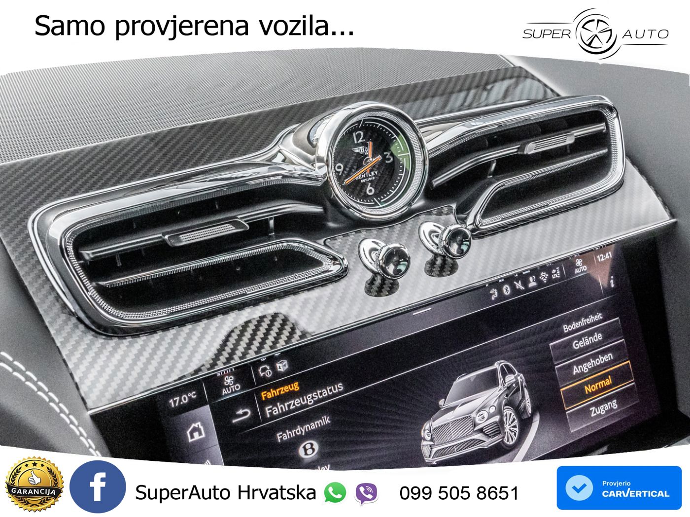 Bentley Bentayga EWB 4.0 V8 (550 KS) 4WD Automatic ZRAČNI+ACC+GR SJED+KAM+PANO