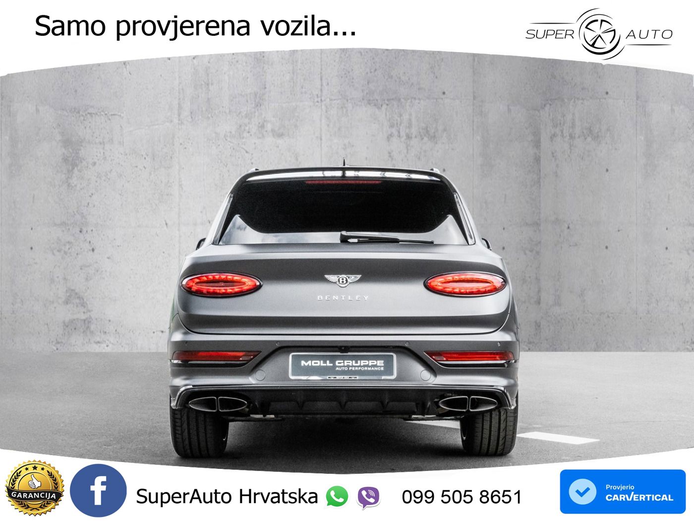 Bentley Bentayga EWB 4.0 V8 (550 KS) 4WD Automatic ZRAČNI+ACC+GR SJED+KAM+PANO