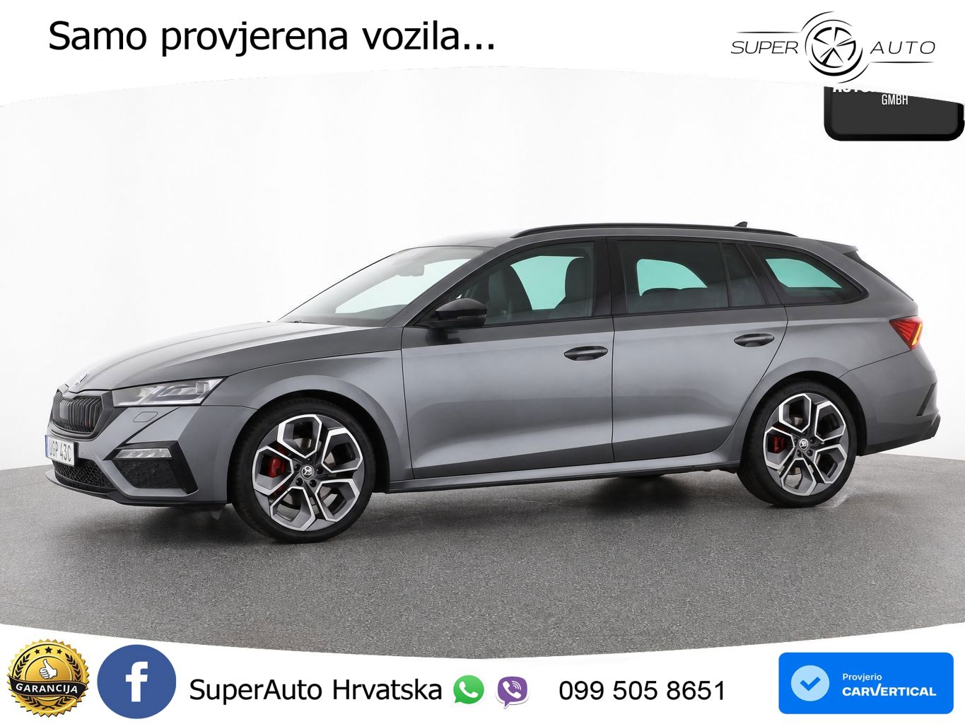 Škoda Octavia Combi RS 2.0 TDI (200 KS) DSG LED+GR SJED+ACC