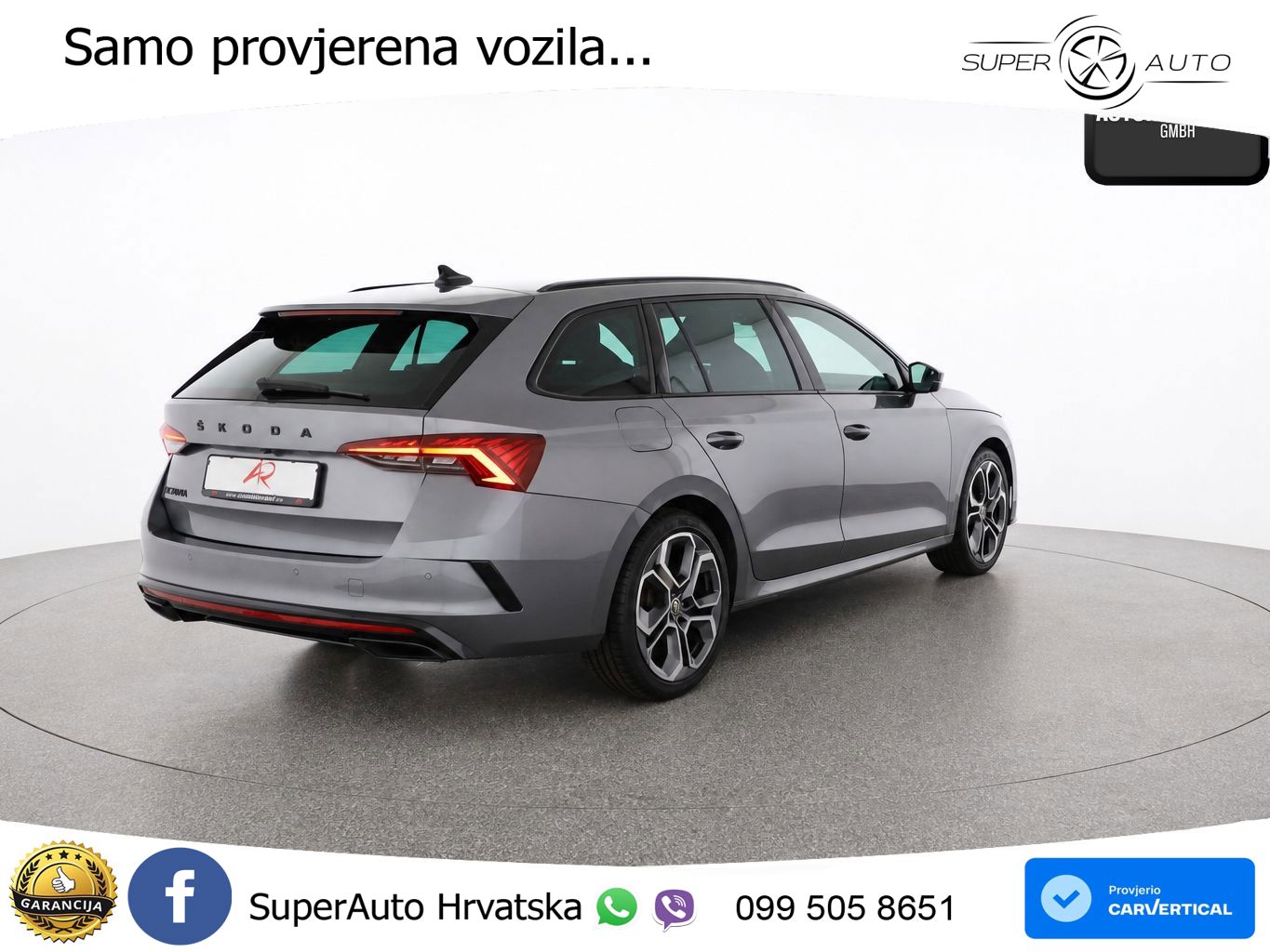 Škoda Octavia Combi RS 2.0 TDI (200 KS) DSG LED+GR SJED+ACC