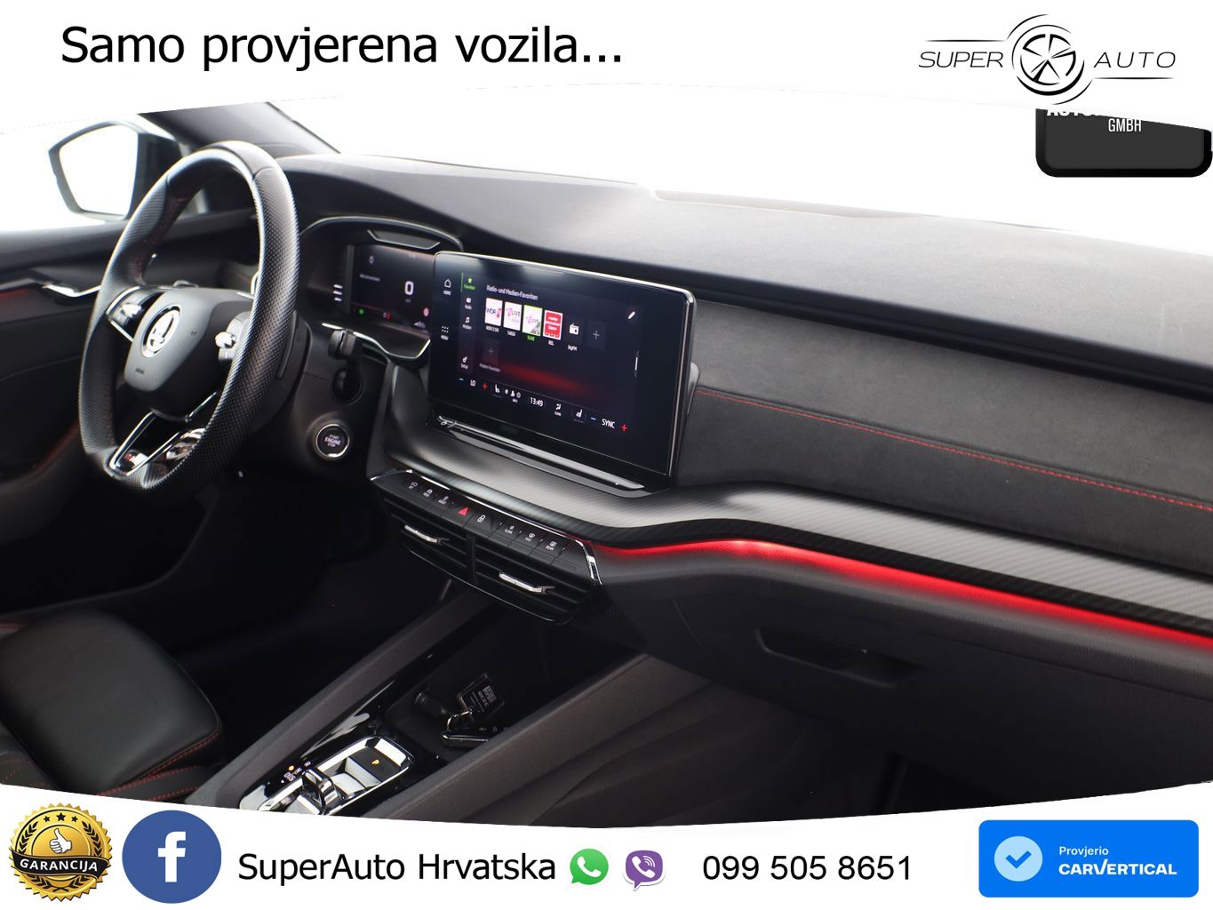 Škoda Octavia Combi RS 2.0 TDI (200 KS) DSG LED+GR SJED+ACC