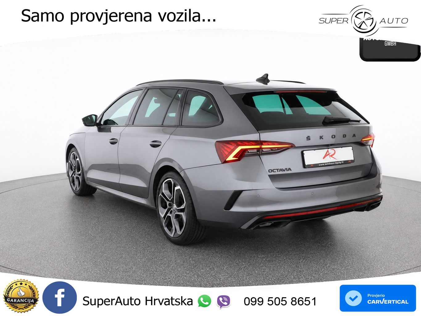 Škoda Octavia Combi RS 2.0 TDI (200 KS) DSG LED+GR SJED+ACC