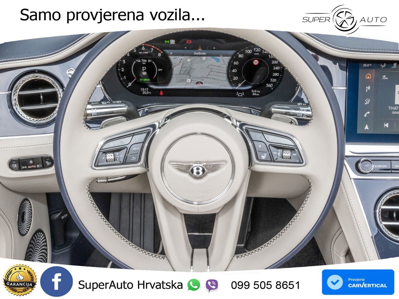 Bentley Continental GTC IV 4.0 V8 TFSi (680 KS) AWD DCT ZRAČNI+ACC+GR SJED+KAM