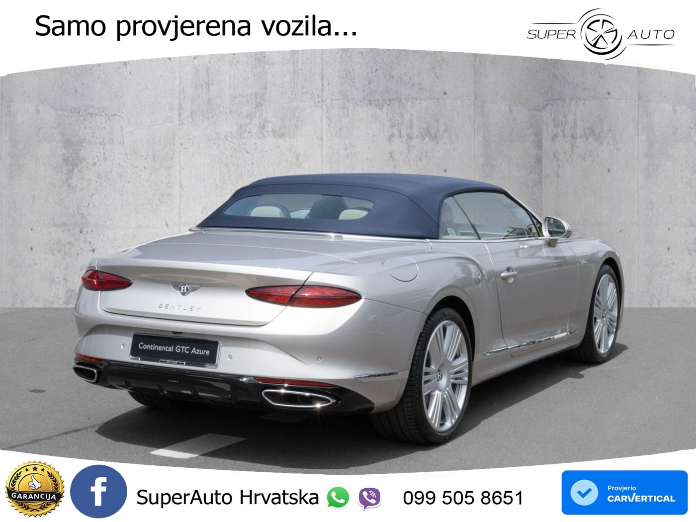 Bentley Continental GTC IV 4.0 V8 TFSi (680 KS) AWD DCT ZRAČNI+ACC+GR SJED+KAM