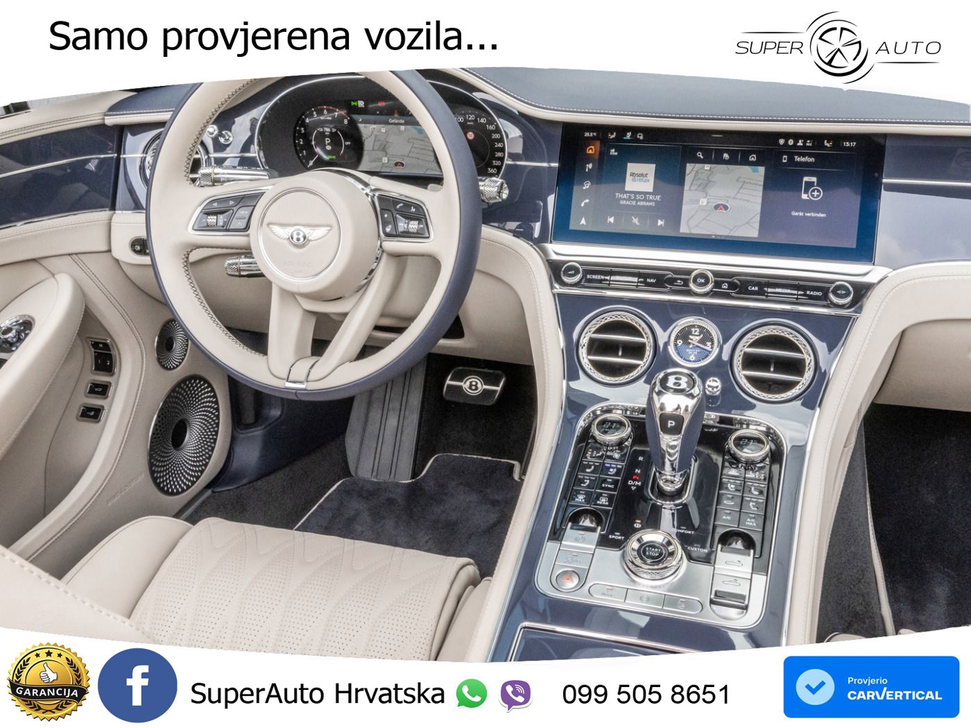 Bentley Continental GTC IV 4.0 V8 TFSi (680 KS) AWD DCT ZRAČNI+ACC+GR SJED+KAM