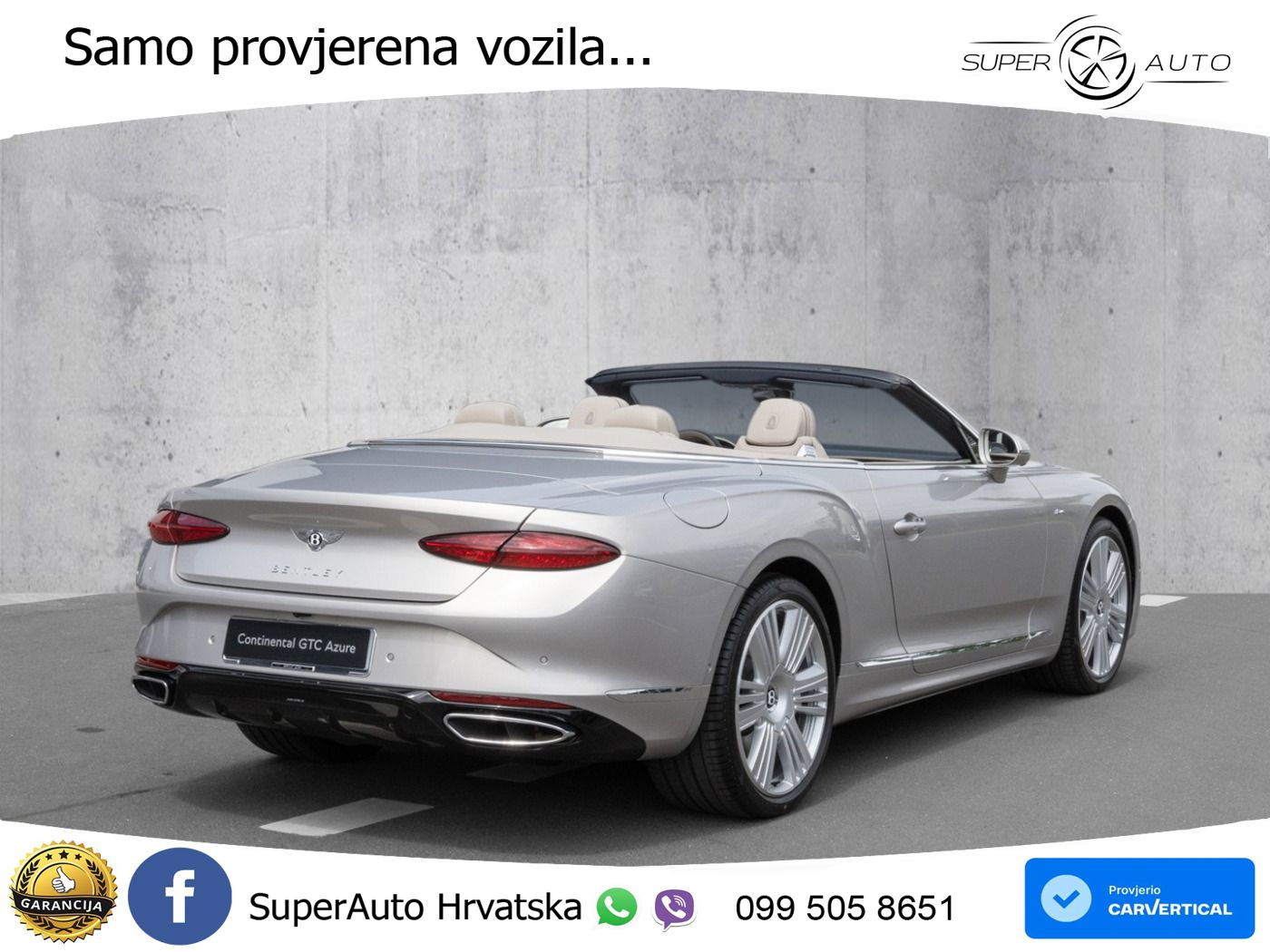 Bentley Continental GTC IV 4.0 V8 TFSi (680 KS) AWD DCT ZRAČNI+ACC+GR SJED+KAM