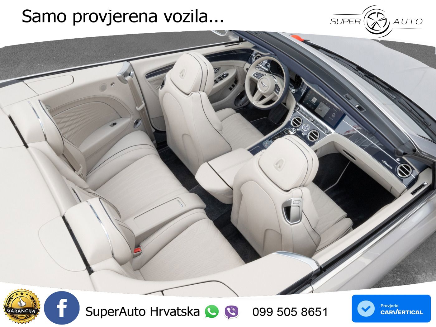 Bentley Continental GTC IV 4.0 V8 TFSi (680 KS) AWD DCT ZRAČNI+ACC+GR SJED+KAM