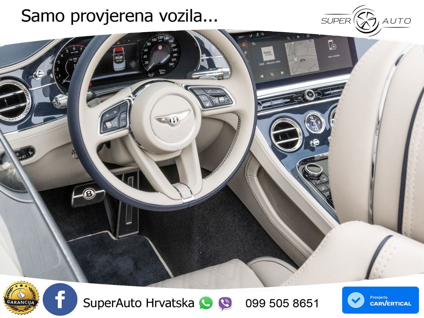 Bentley Continental GTC IV 4.0 V8 TFSi (680 KS) AWD DCT ZRAČNI+ACC+GR SJED+KAM