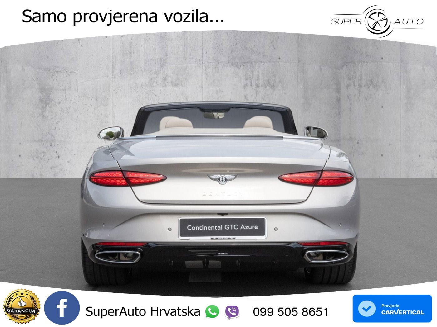 Bentley Continental GTC IV 4.0 V8 TFSi (680 KS) AWD DCT ZRAČNI+ACC+GR SJED+KAM