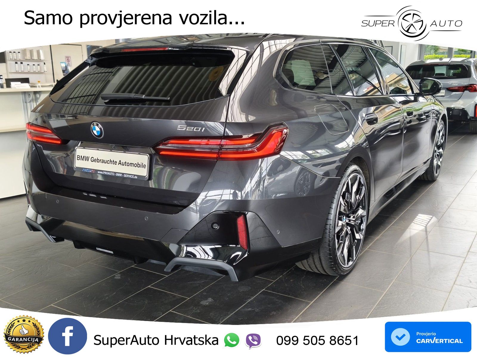 BMW 520i Touring (208 KS) Steptronic M Sport ACC+HEAD+GR SJED+360+PANO