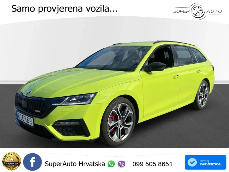Škoda Octavia Combi RS 2.0 TSI (245 KS) DSG LED+GR SJED+ACC