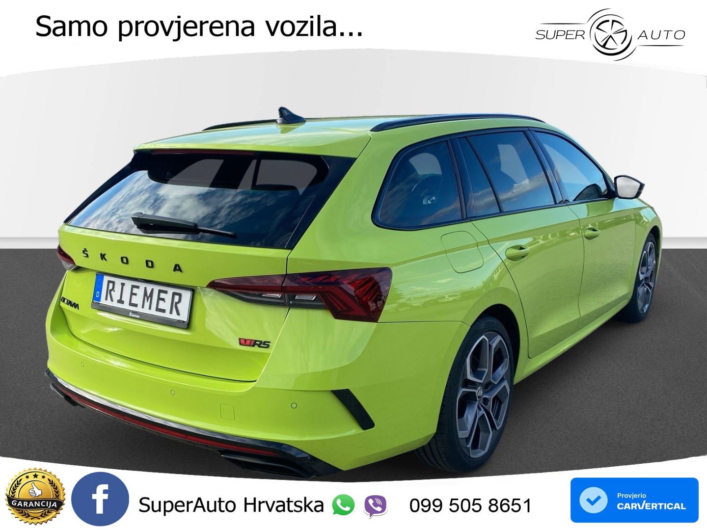 Škoda Octavia Combi RS 2.0 TSI (245 KS) DSG LED+GR SJED+ACC