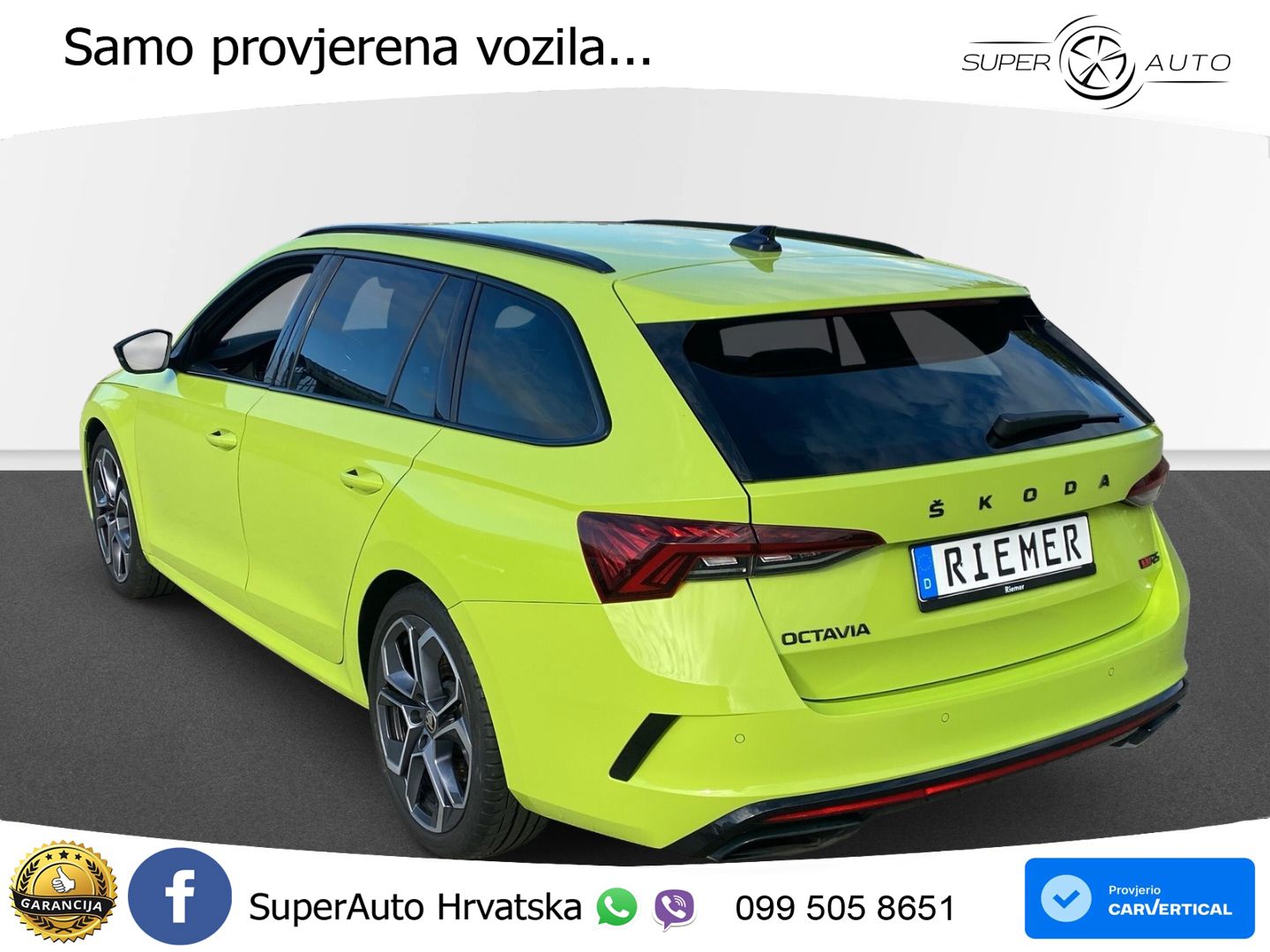 Škoda Octavia Combi RS 2.0 TSI (245 KS) DSG LED+GR SJED+ACC