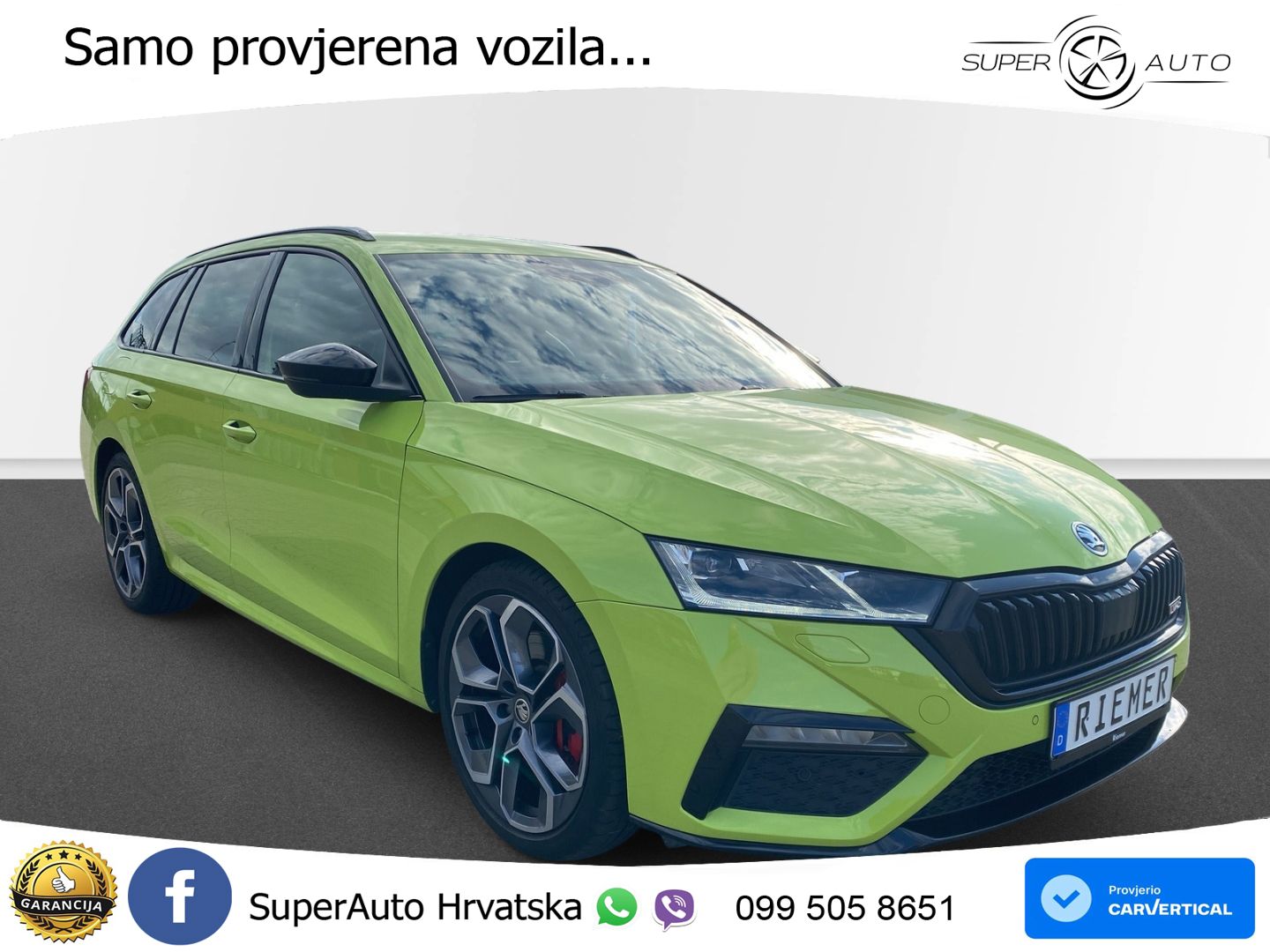 Škoda Octavia Combi RS 2.0 TSI (245 KS) DSG LED+GR SJED+ACC