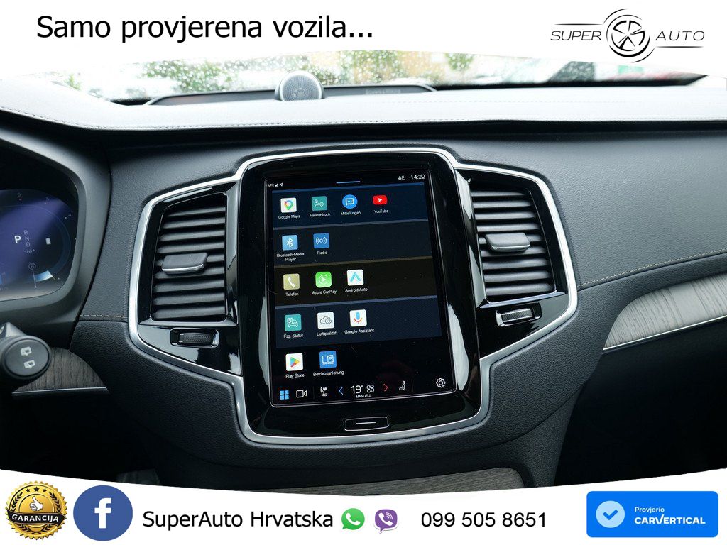 Volvo XC90 2.0 B5 Diesel AWD Automatic ACC+HEAD+4xGR SJED+360+PANO
