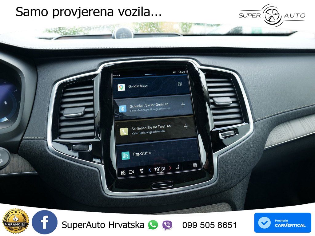 Volvo XC90 2.0 B5 Diesel AWD Automatic ACC+HEAD+4xGR SJED+360+PANO