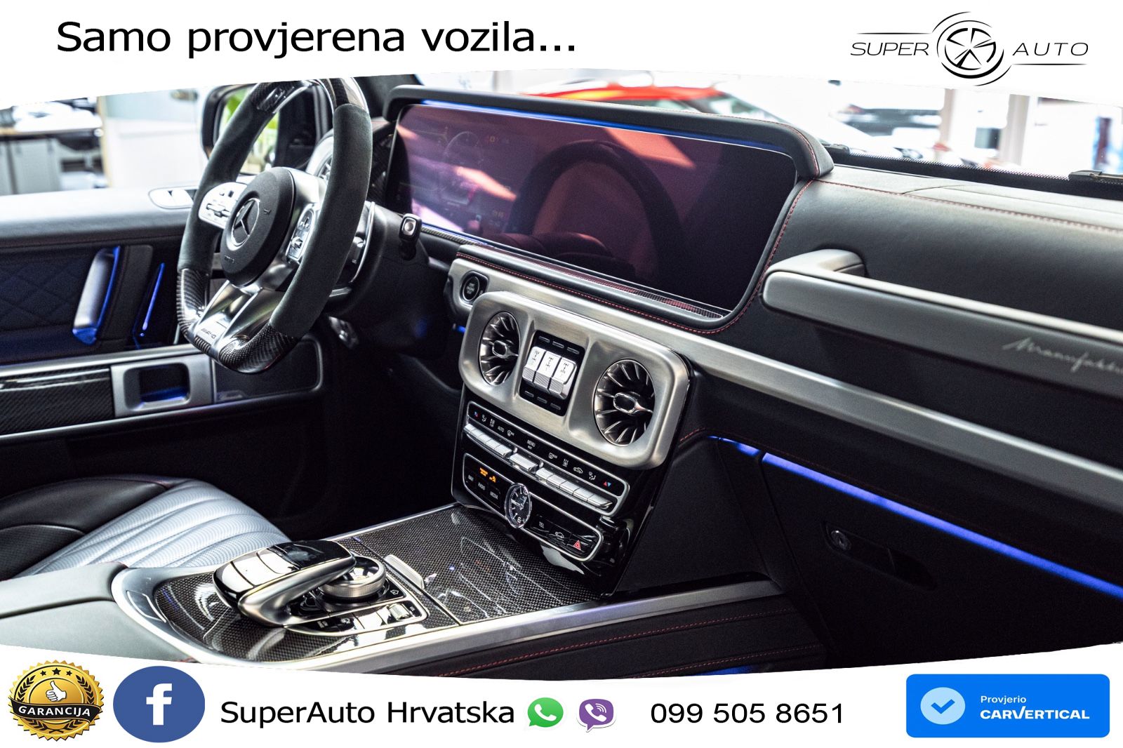 Mercedes AMG G 63 Long V8 (585 KS) 4MATIC 9G-TRONIC AMG SPEEDSHIFT TCT LED+GR SJED+ACC