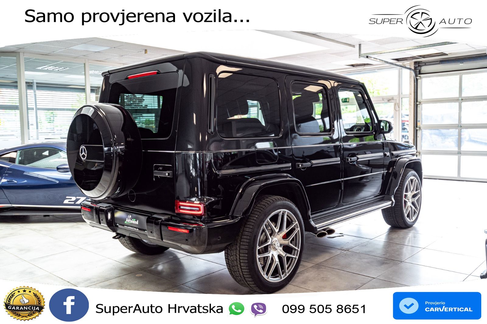Mercedes AMG G 63 Long V8 (585 KS) 4MATIC 9G-TRONIC AMG SPEEDSHIFT TCT LED+GR SJED+ACC