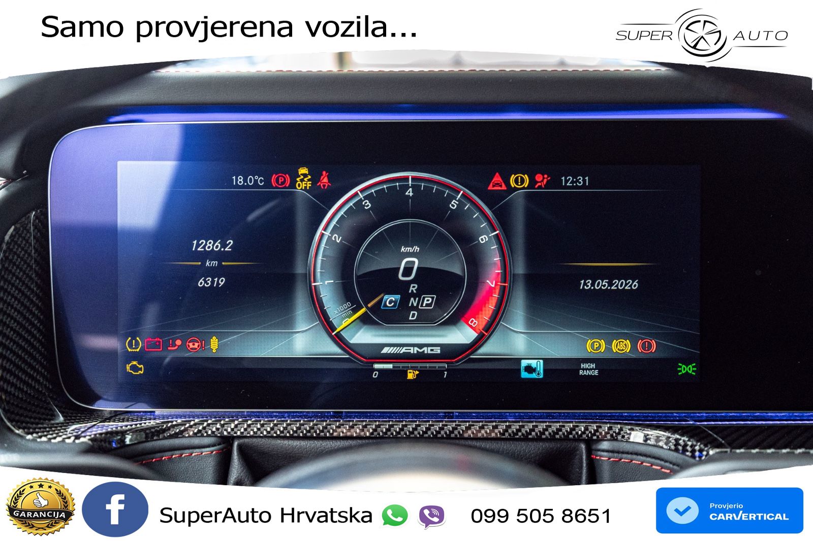 Mercedes AMG G 63 Long V8 (585 KS) 4MATIC 9G-TRONIC AMG SPEEDSHIFT TCT LED+GR SJED+ACC