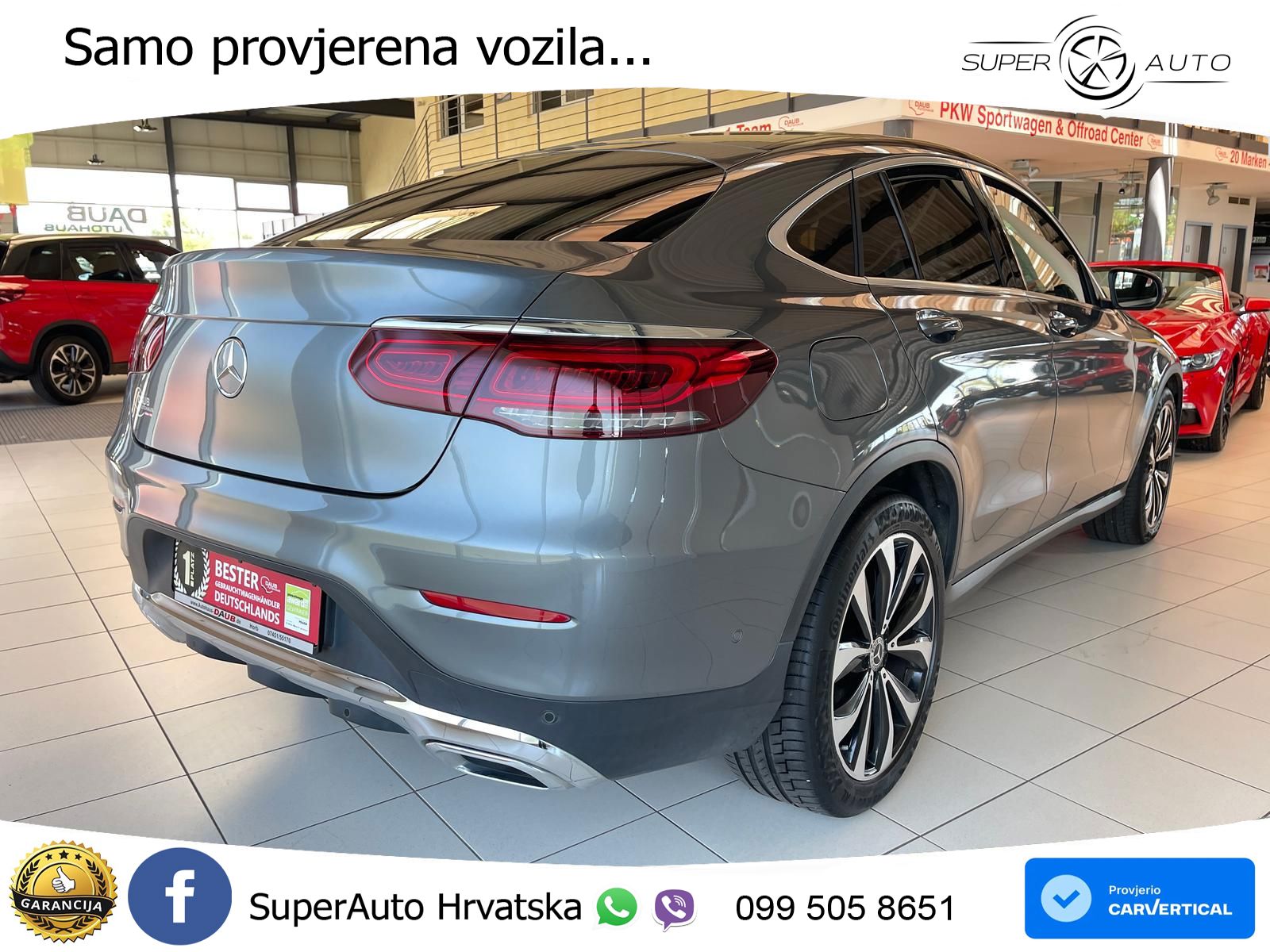 Mercedes GLC Coupe 220d (194 KS) 4MATIC G-TRONIC LED+GR SJED+ACC