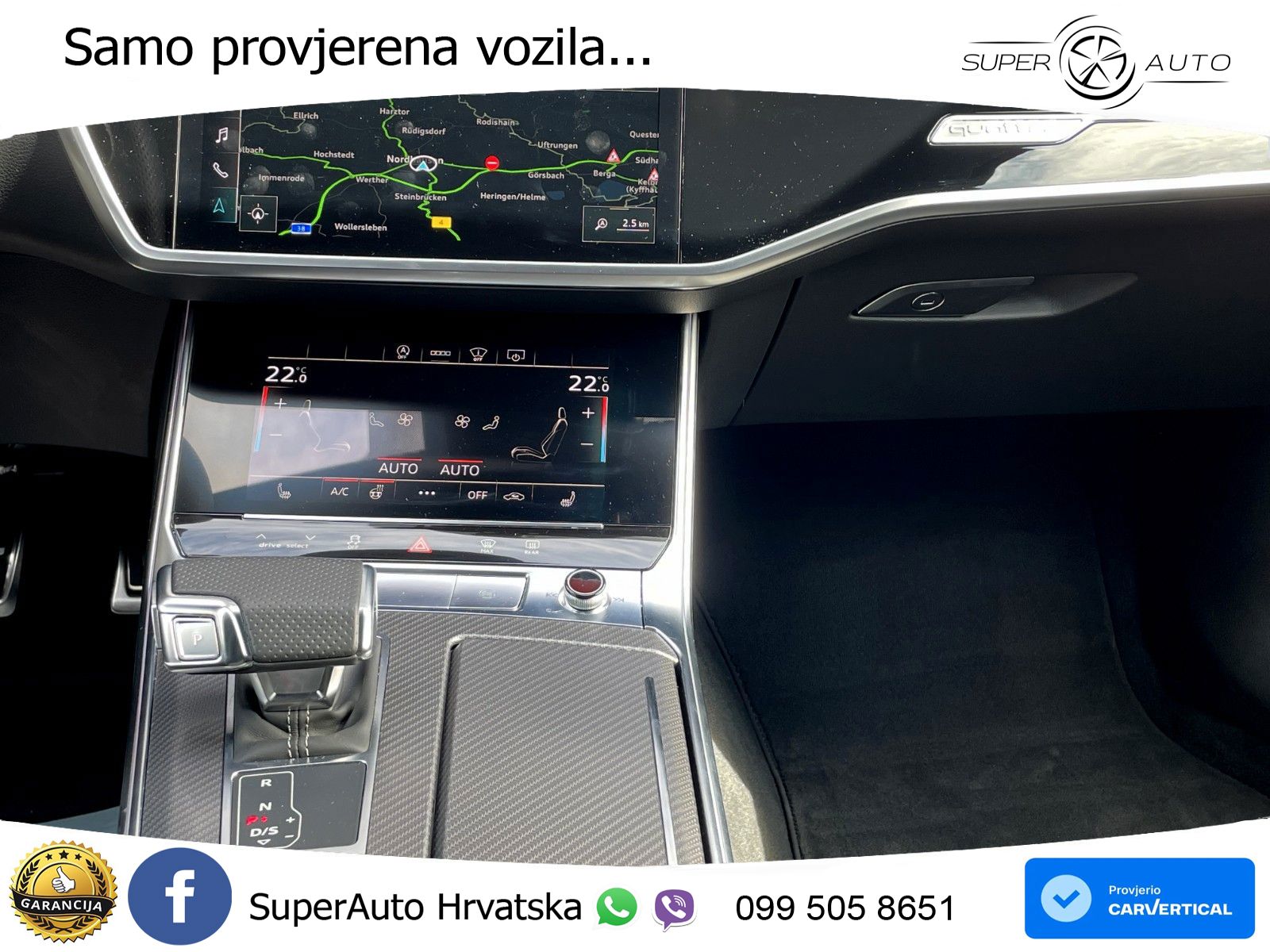 Audi RS6 Avant 4.0 TFSI V8 (600 KS) quattro Tiptronic ZRAČNI+ACC+GR SJED+KAM+PANO