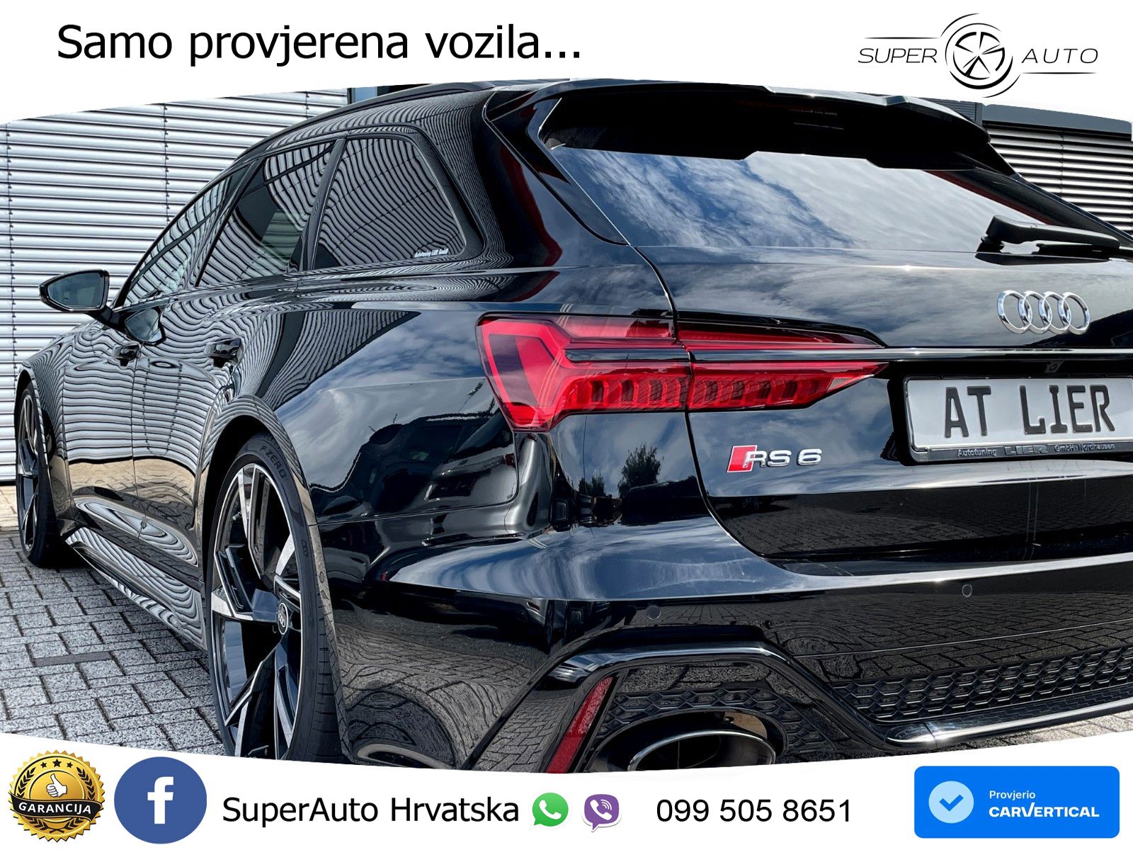 Audi RS6 Avant 4.0 TFSI V8 (600 KS) quattro Tiptronic ZRAČNI+ACC+GR SJED+KAM+PANO