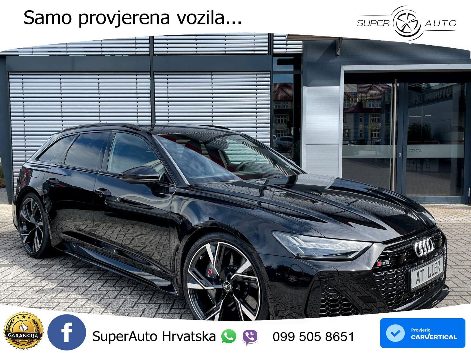 Audi RS6 Avant 4.0 TFSI V8 (600 KS) quattro Tiptronic ZRAČNI+ACC+GR SJED+KAM+PANO