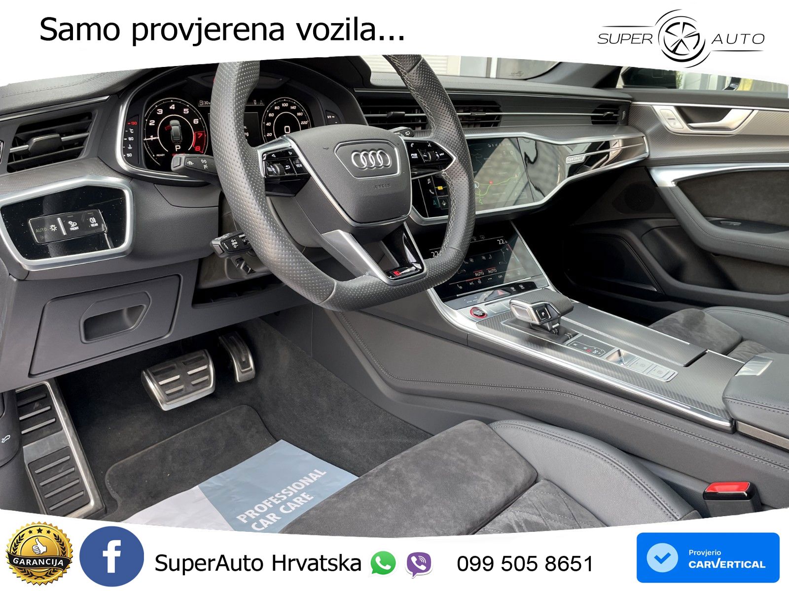 Audi RS6 Avant 4.0 TFSI V8 (600 KS) quattro Tiptronic ZRAČNI+ACC+GR SJED+KAM+PANO