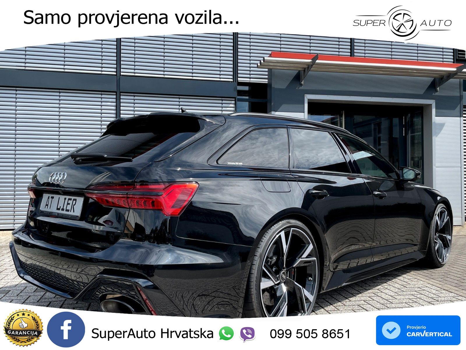 Audi RS6 Avant 4.0 TFSI V8 (600 KS) quattro Tiptronic ZRAČNI+ACC+GR SJED+KAM+PANO