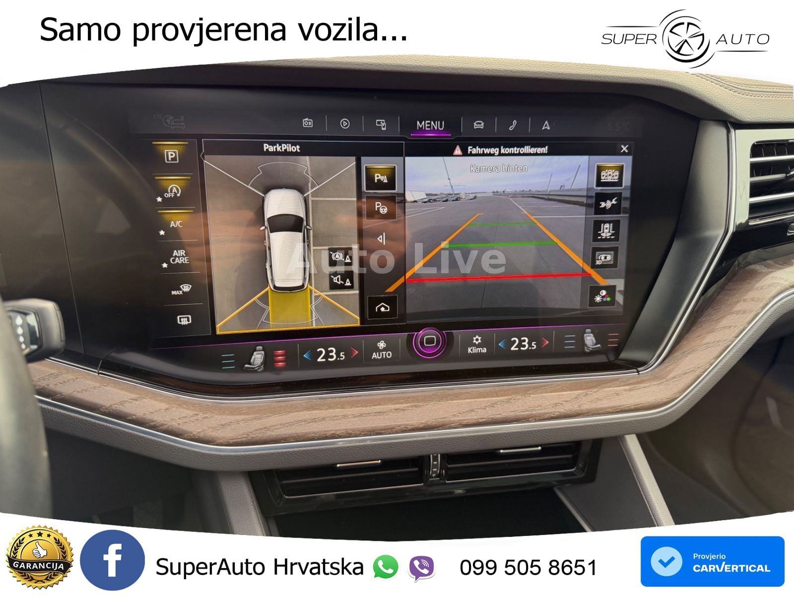 Volkswagen Touareg 3.0 V6 TDI (286 KS) 4MOTION Tiptronic ZRAČNI+ACC+GR SJED+KAM+PANO