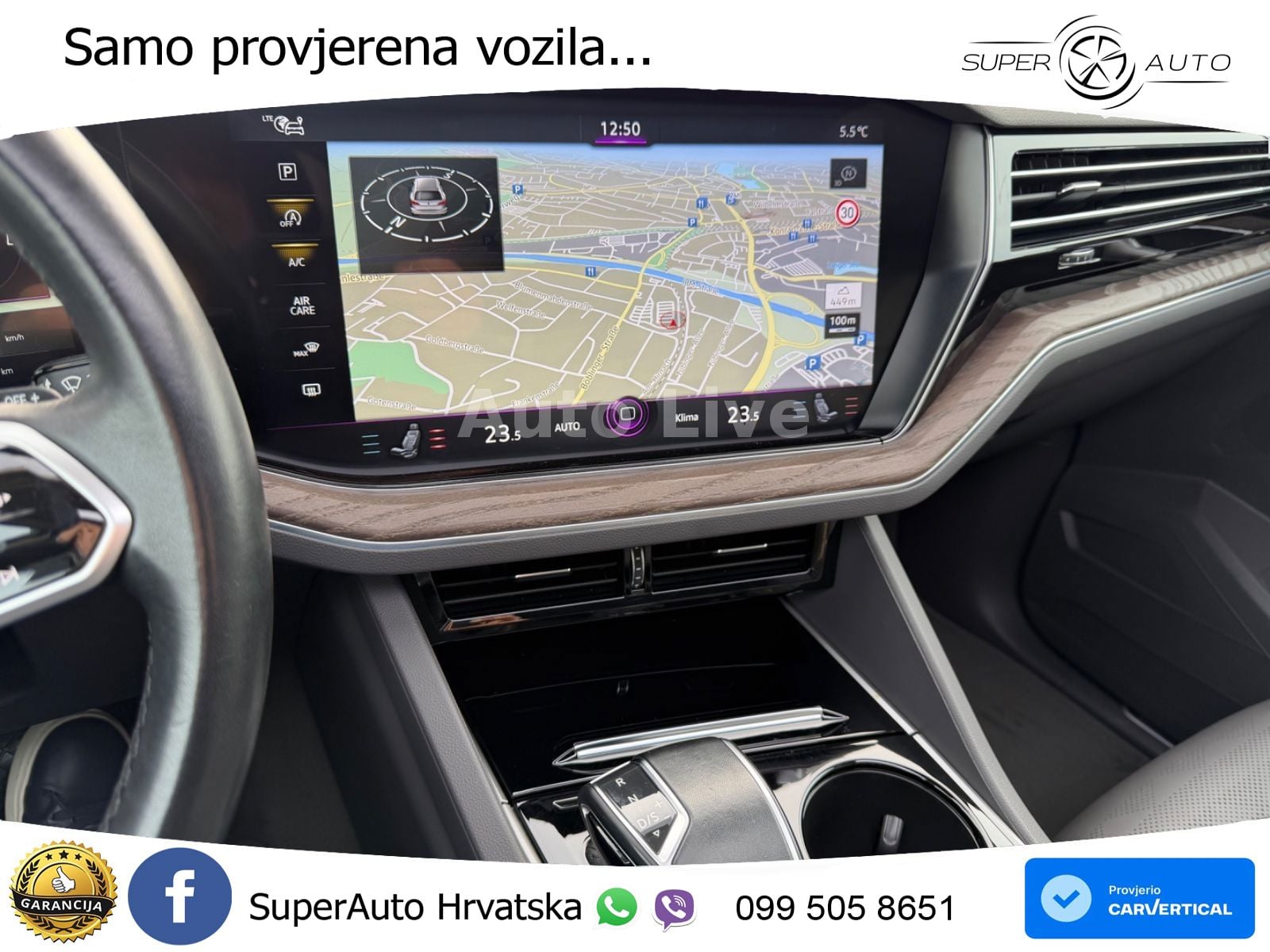 Volkswagen Touareg 3.0 V6 TDI (286 KS) 4MOTION Tiptronic ZRAČNI+ACC+GR SJED+KAM+PANO