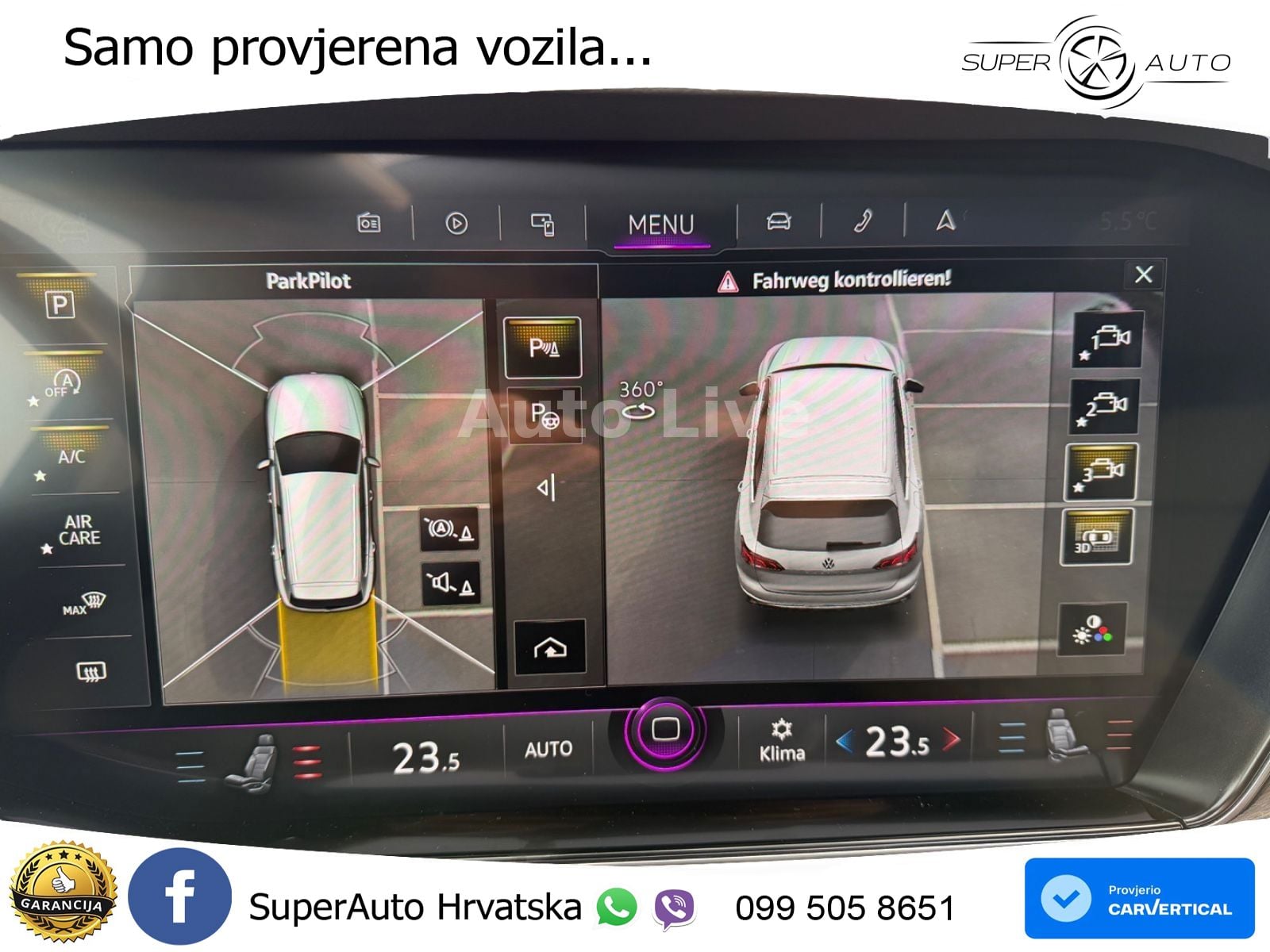 Volkswagen Touareg 3.0 V6 TDI (286 KS) 4MOTION Tiptronic ZRAČNI+ACC+GR SJED+KAM+PANO