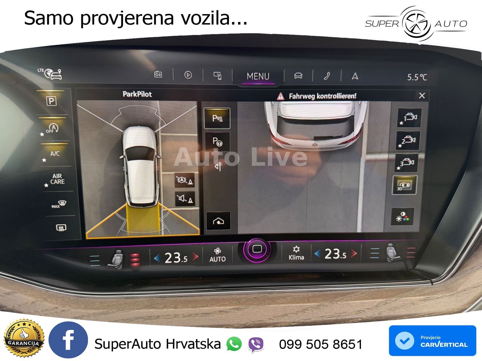 Volkswagen Touareg 3.0 V6 TDI (286 KS) 4MOTION Tiptronic ZRAČNI+ACC+GR SJED+KAM+PANO