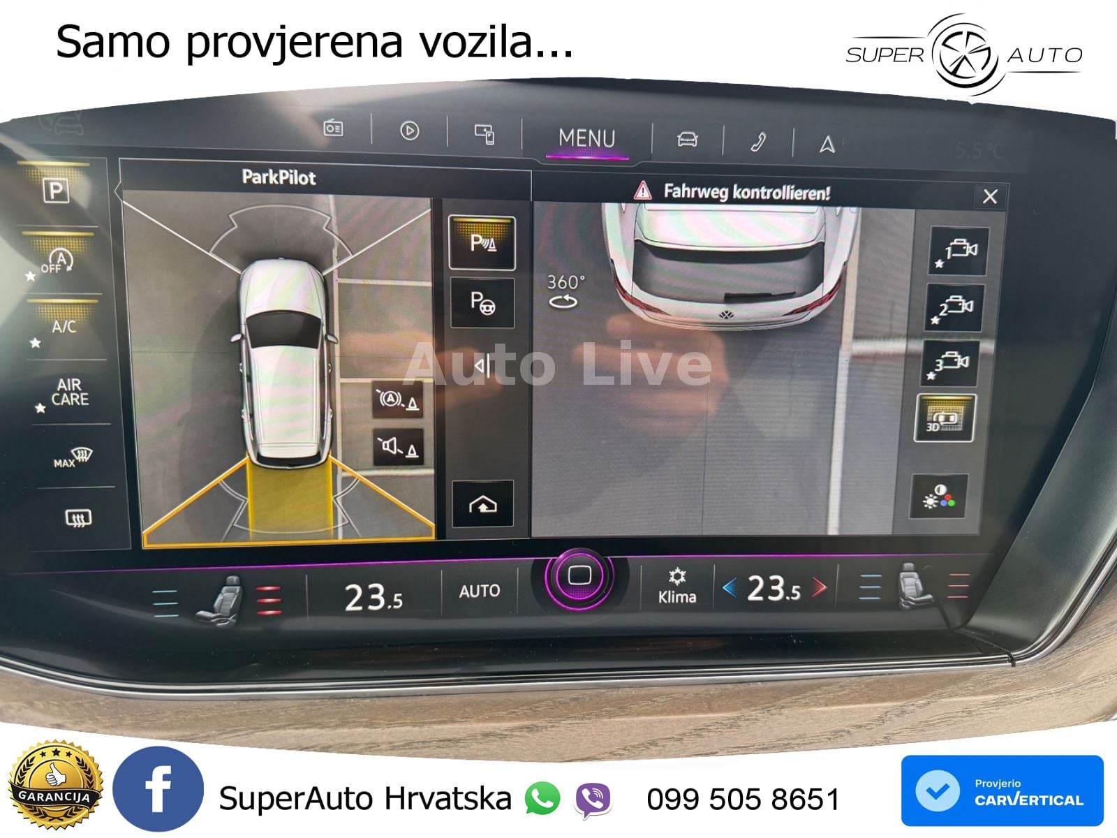 Volkswagen Touareg 3.0 V6 TDI (286 KS) 4MOTION Tiptronic ZRAČNI+ACC+GR SJED+KAM+PANO