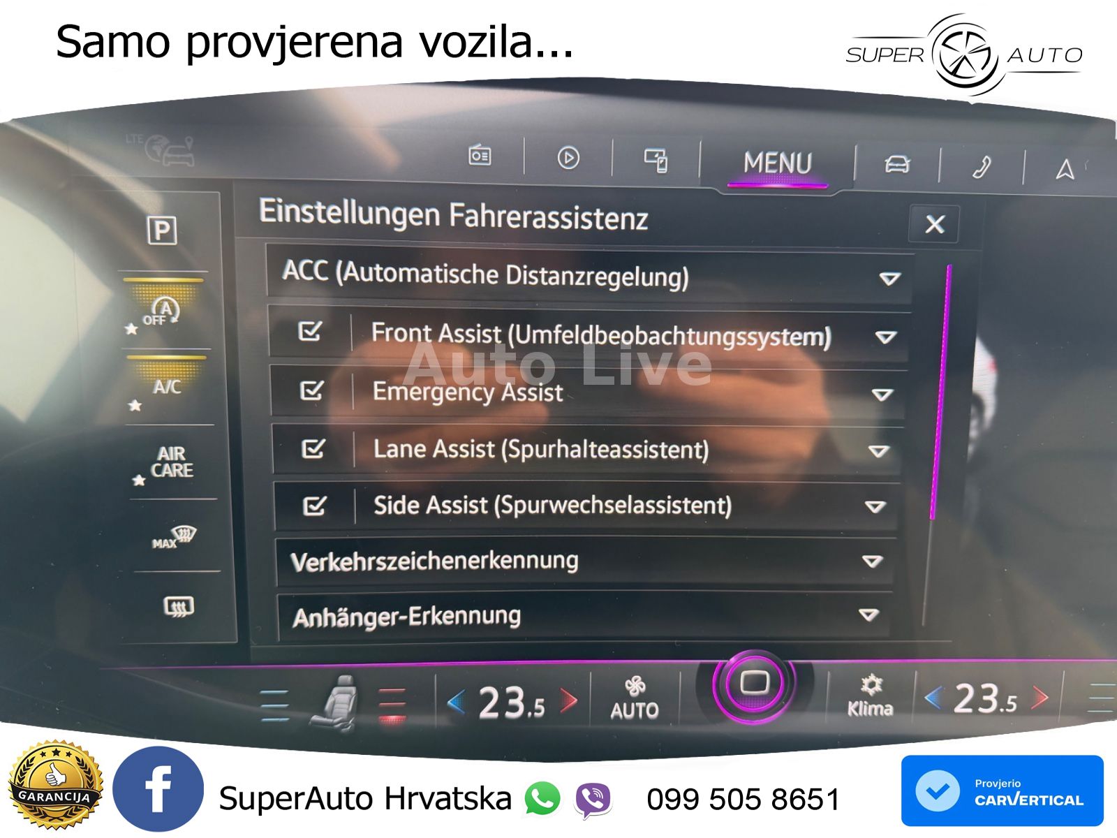 Volkswagen Touareg 3.0 V6 TDI (286 KS) 4MOTION Tiptronic ZRAČNI+ACC+GR SJED+KAM+PANO