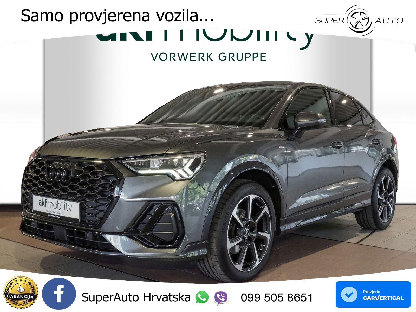 Audi Q3 Sportback 35 TDI (150 KS) quattro S tronic S line LED+GR SJED+ACC