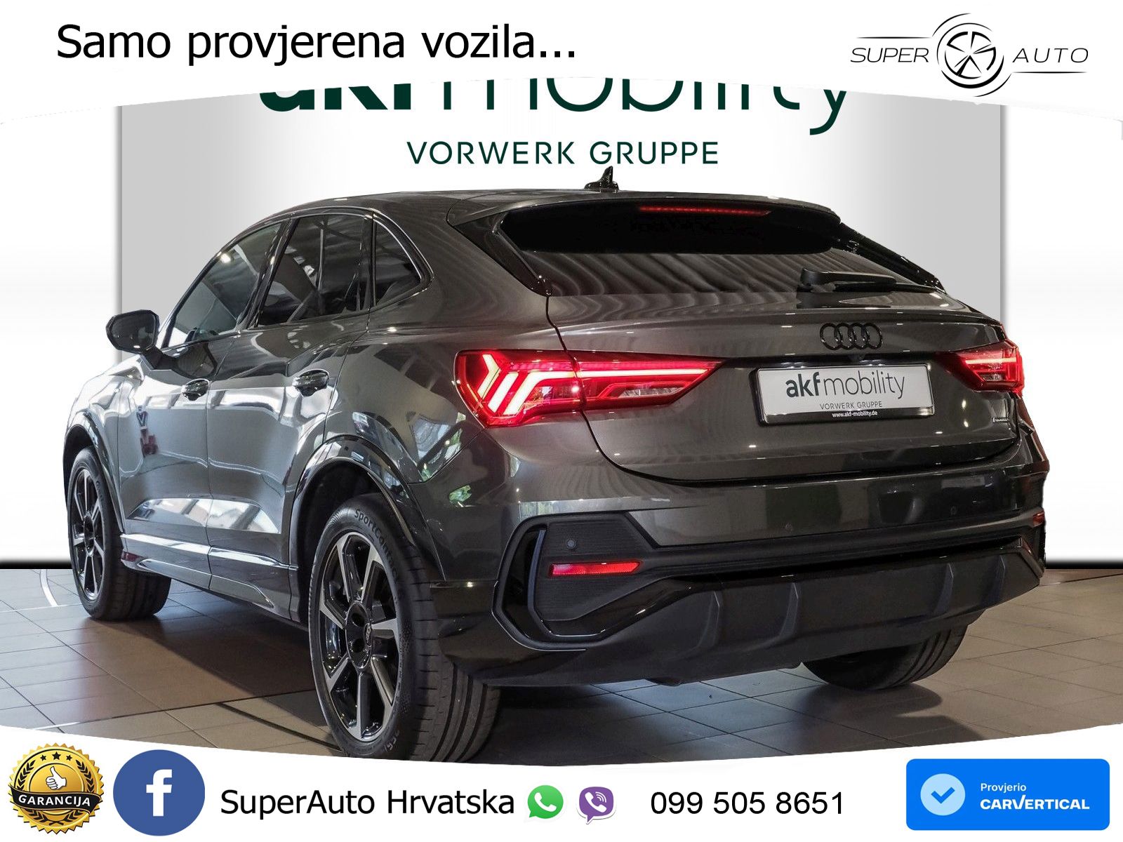 Audi Q3 Sportback 35 TDI (150 KS) quattro S tronic S line LED+GR SJED+ACC
