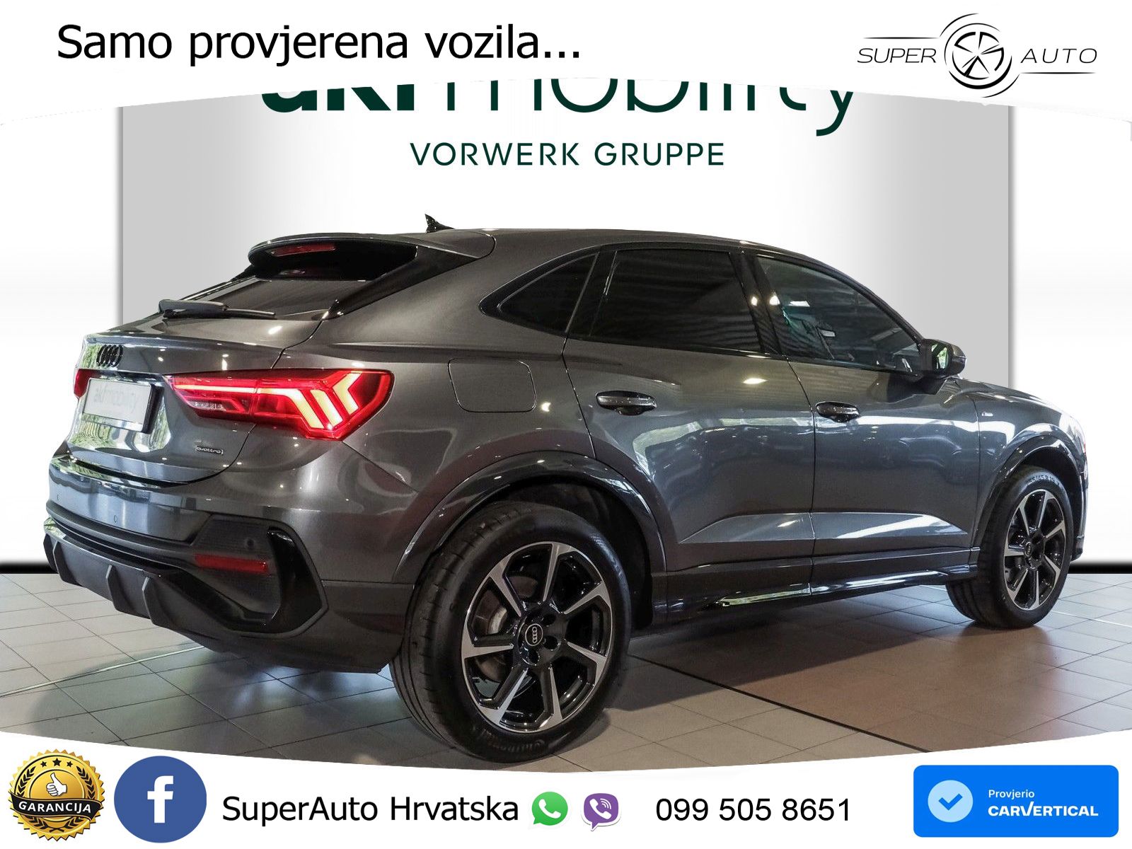 Audi Q3 Sportback 35 TDI (150 KS) quattro S tronic S line LED+GR SJED+ACC