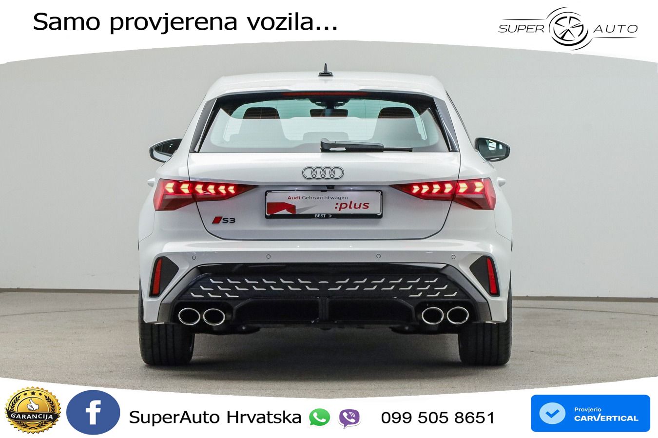 Audi S3 2.0 TFSI (333 KS) quattro S tronic LED+GR SJED+ACC