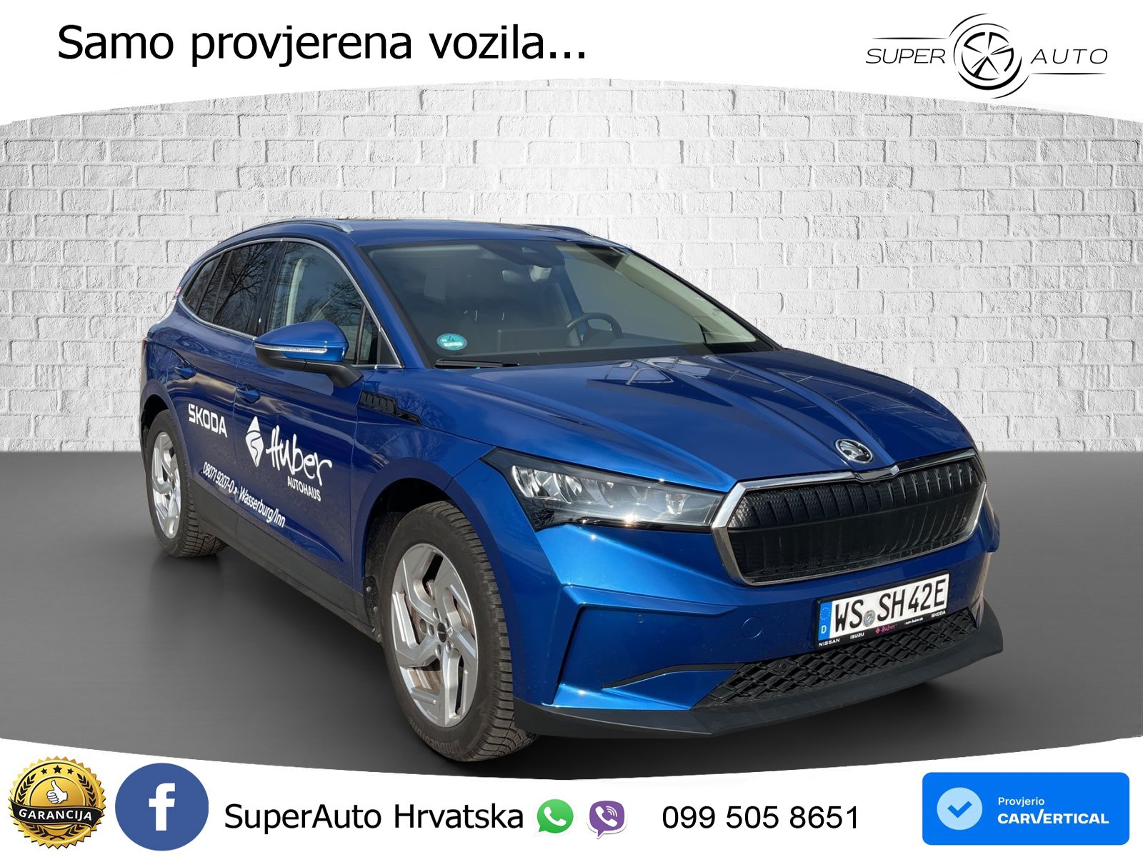 Škoda Enyaq 60 63 kWh (204 KS) LED+GR SJED+ACC