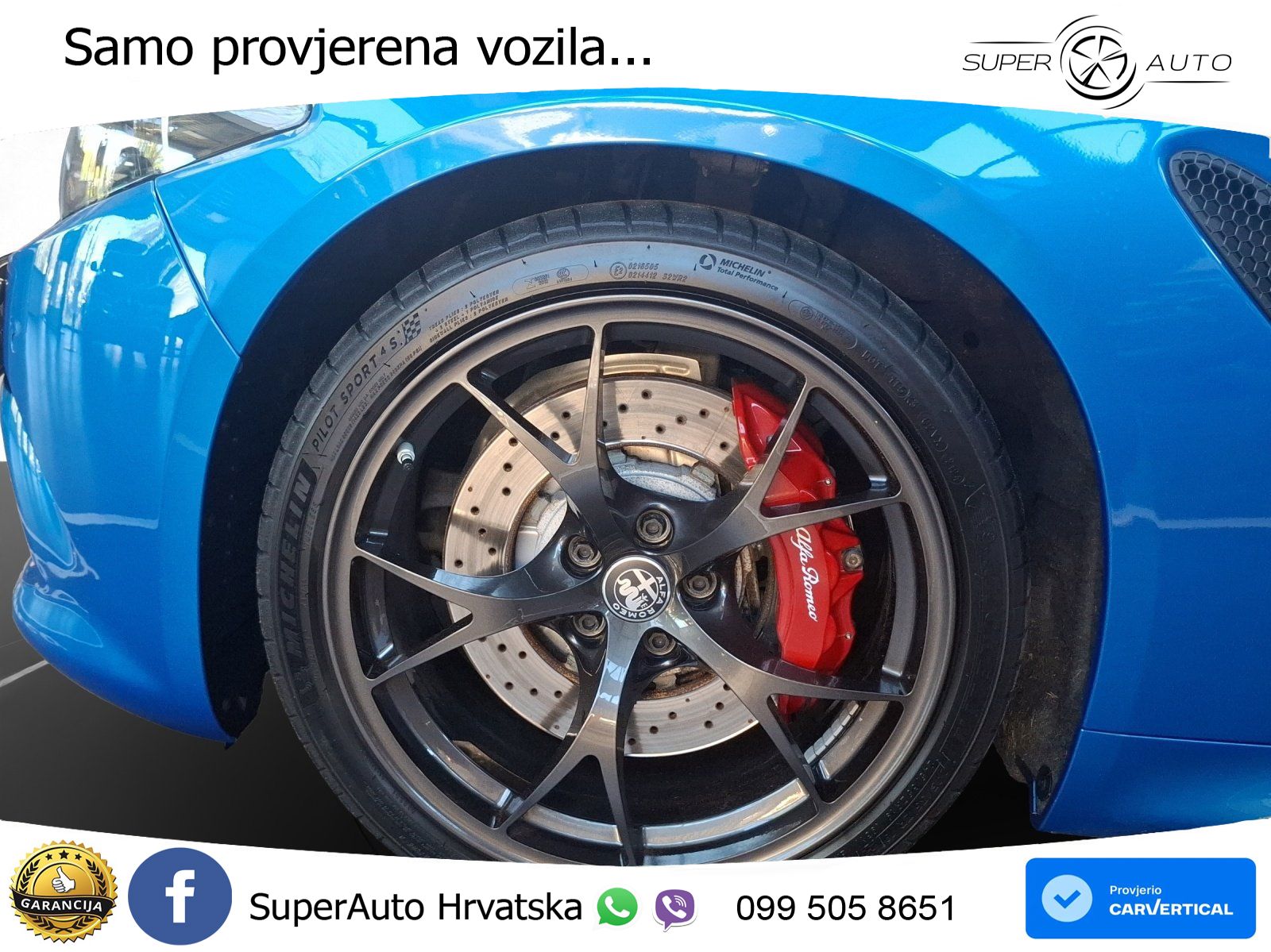 Alfa Romeo Giulia Quadrifoglio 2.9 V6 Bi-Turbo (520 KS) Automatic LED+GR SJED+ACC