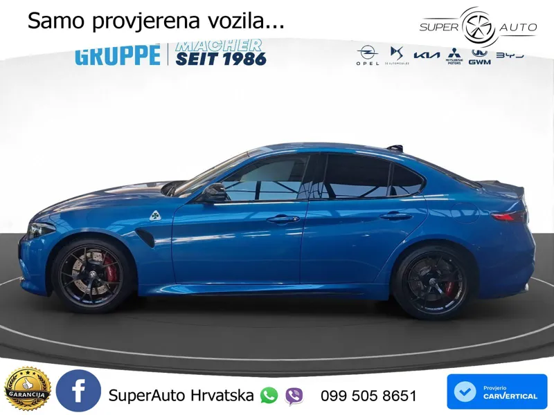 Alfa Romeo Giulia Quadrifoglio 2.9 V6 Bi-Turbo (520 KS) Automatic LED+GR SJED+ACC