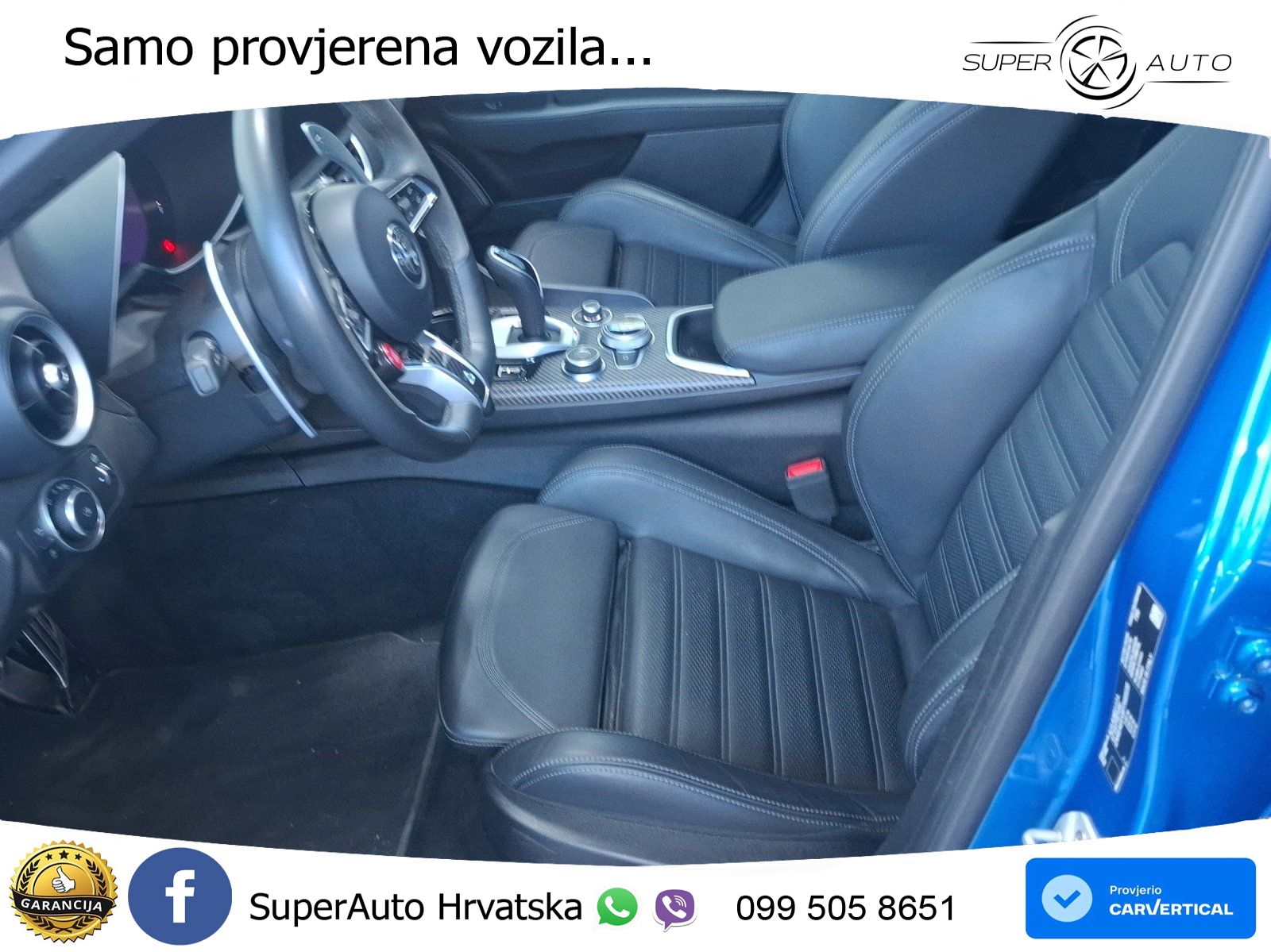 Alfa Romeo Giulia Quadrifoglio 2.9 V6 Bi-Turbo (520 KS) Automatic LED+GR SJED+ACC