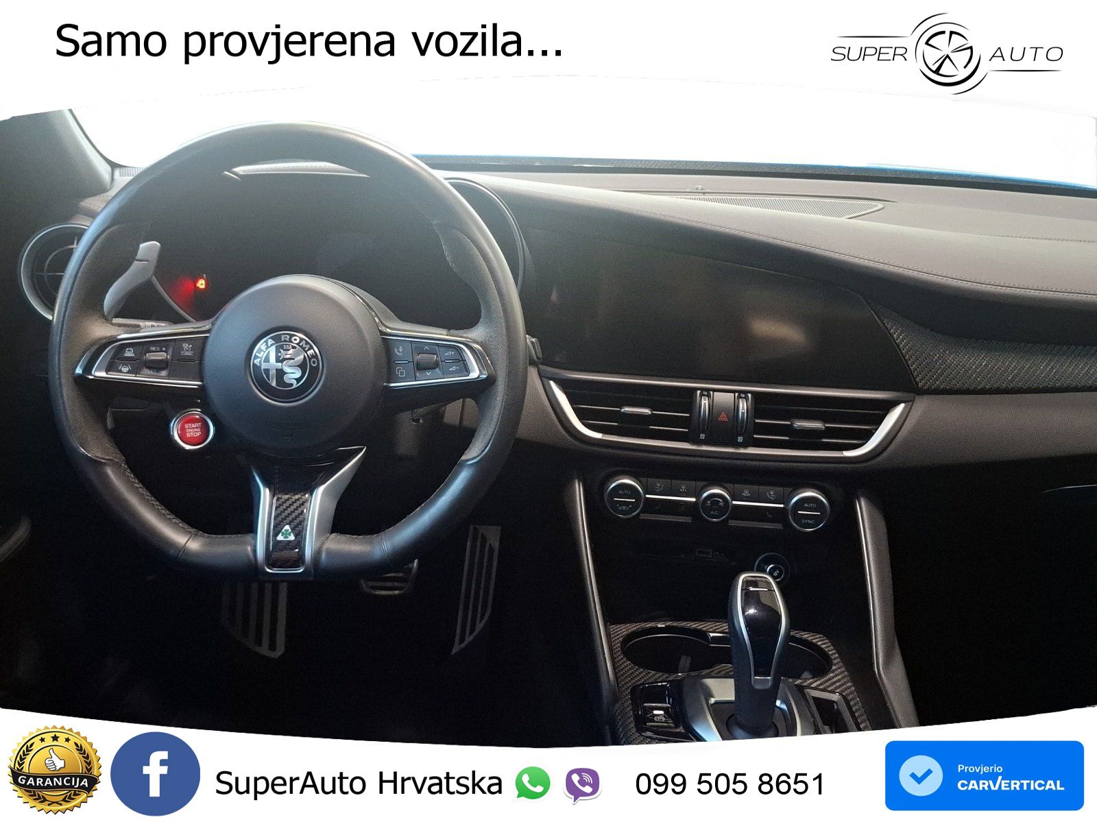 Alfa Romeo Giulia Quadrifoglio 2.9 V6 Bi-Turbo (520 KS) Automatic LED+GR SJED+ACC