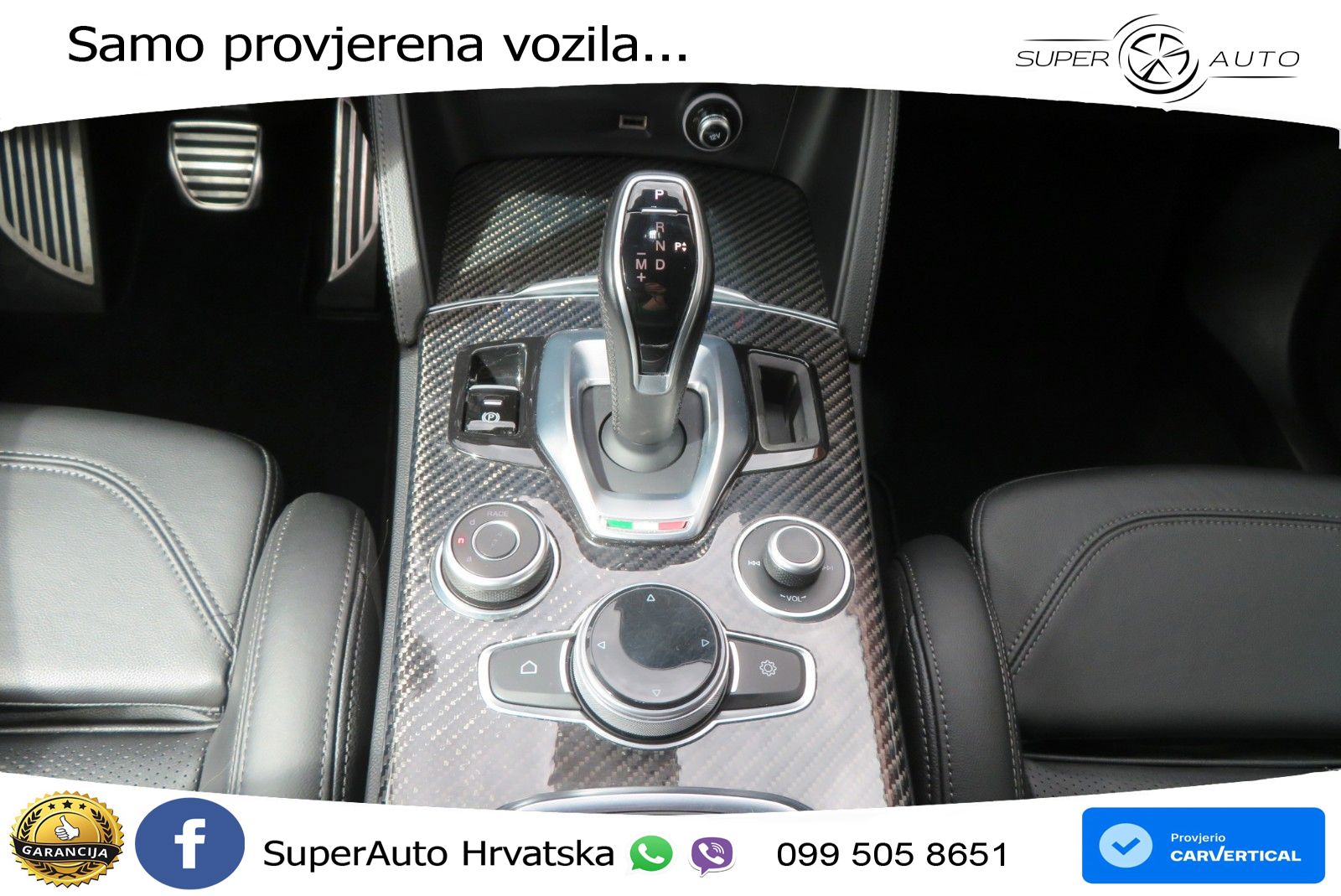 Alfa Romeo Stelvio Quadrifoglio 2.9 V6 Bi-Turbo (520 KS) Q4 Automatic LED+GR SJED+ACC